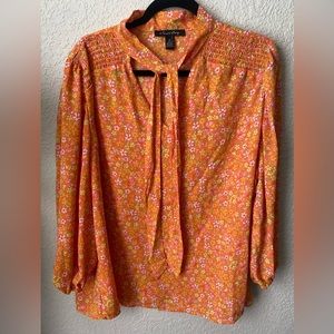 Women’s 70’s print shirt-Size 2X